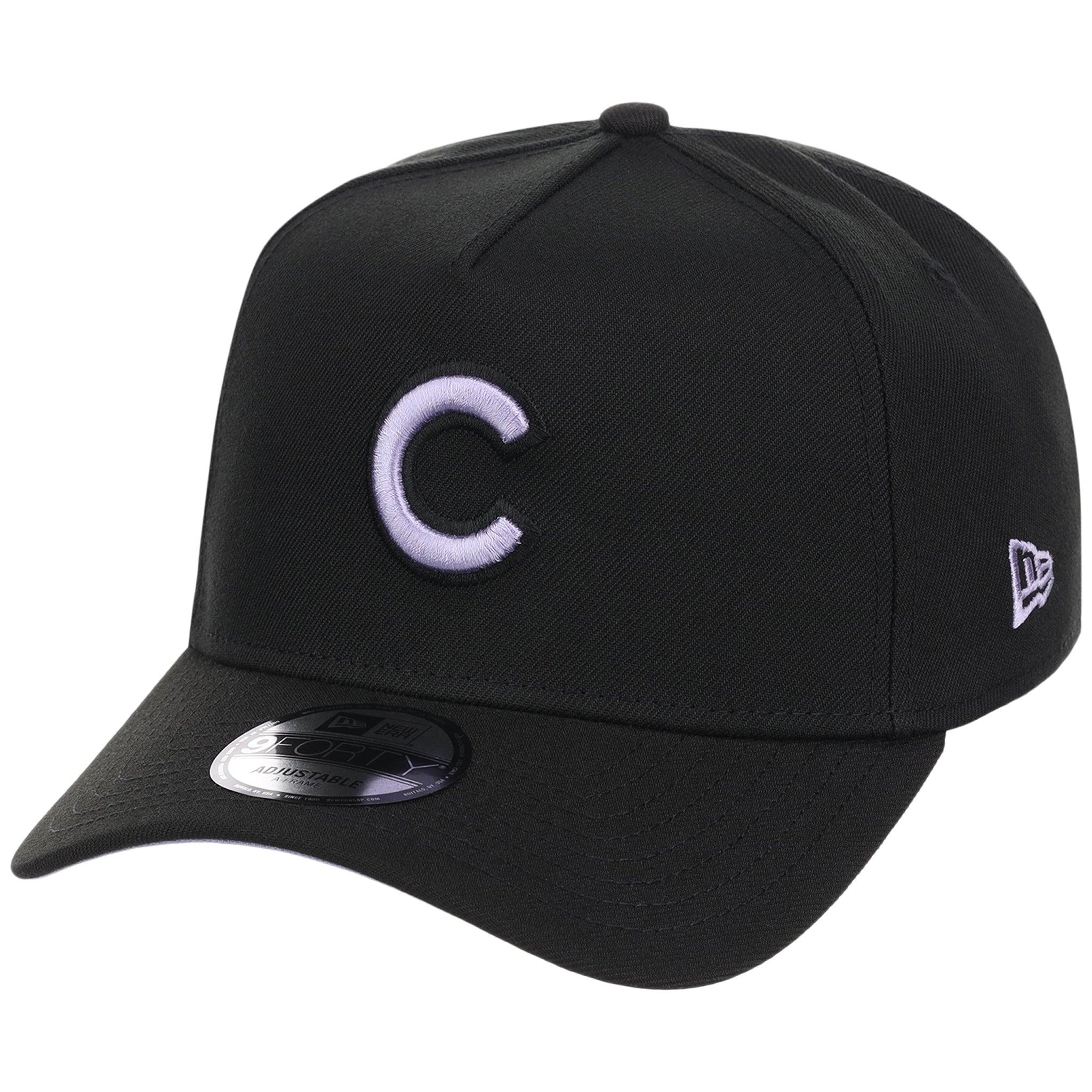 Chicago Cubs MLB Black x Lavender FASHION CORE New Era 9FORTY A-Frame