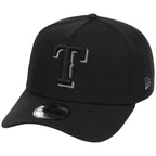 Texas Rangers MLB Black x Pewter FASHION CORE New Era 9FORTY A-Frame
