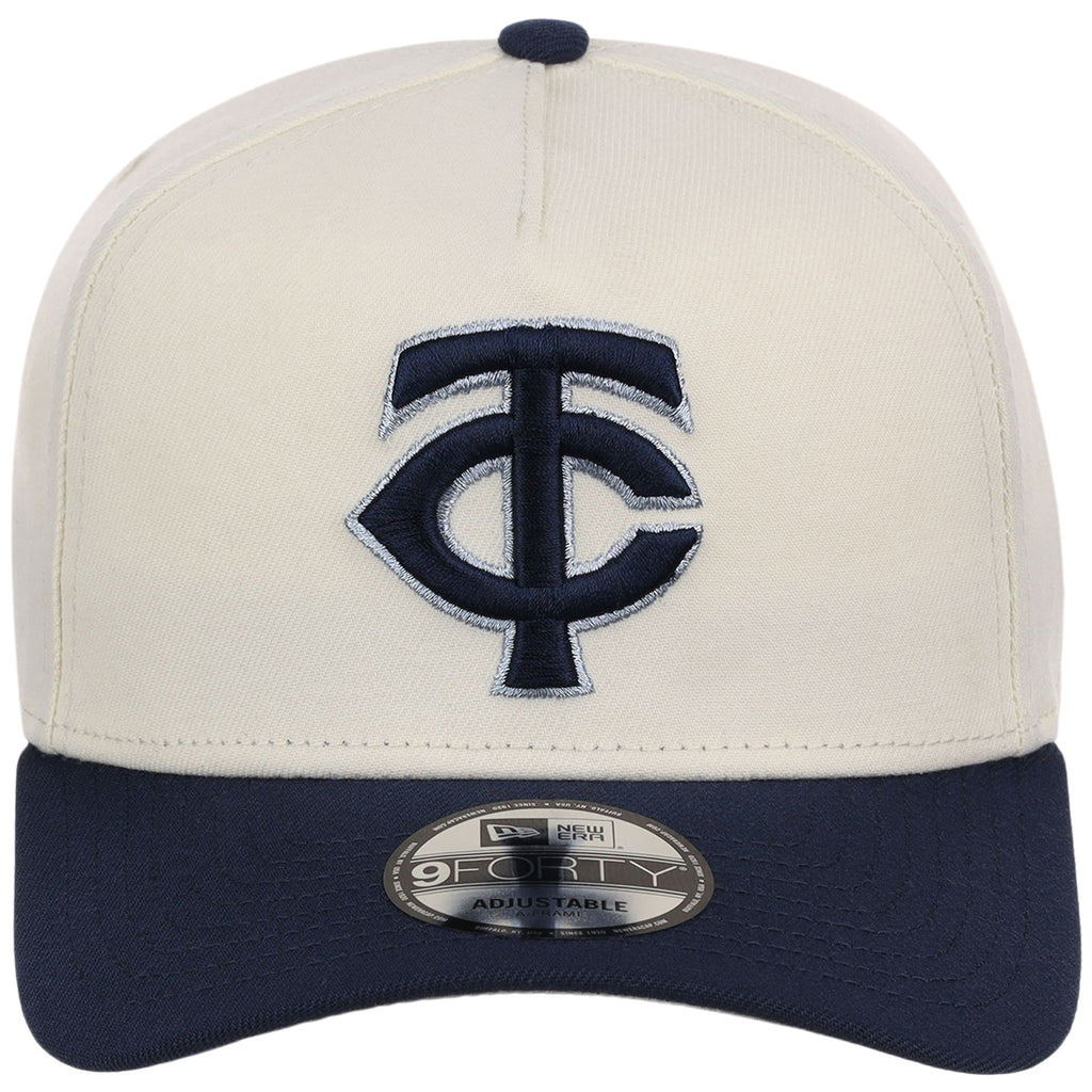 Minnesota Twins MLB Chrome x Navy FASHION CORE New Era 9FORTY A-Frame