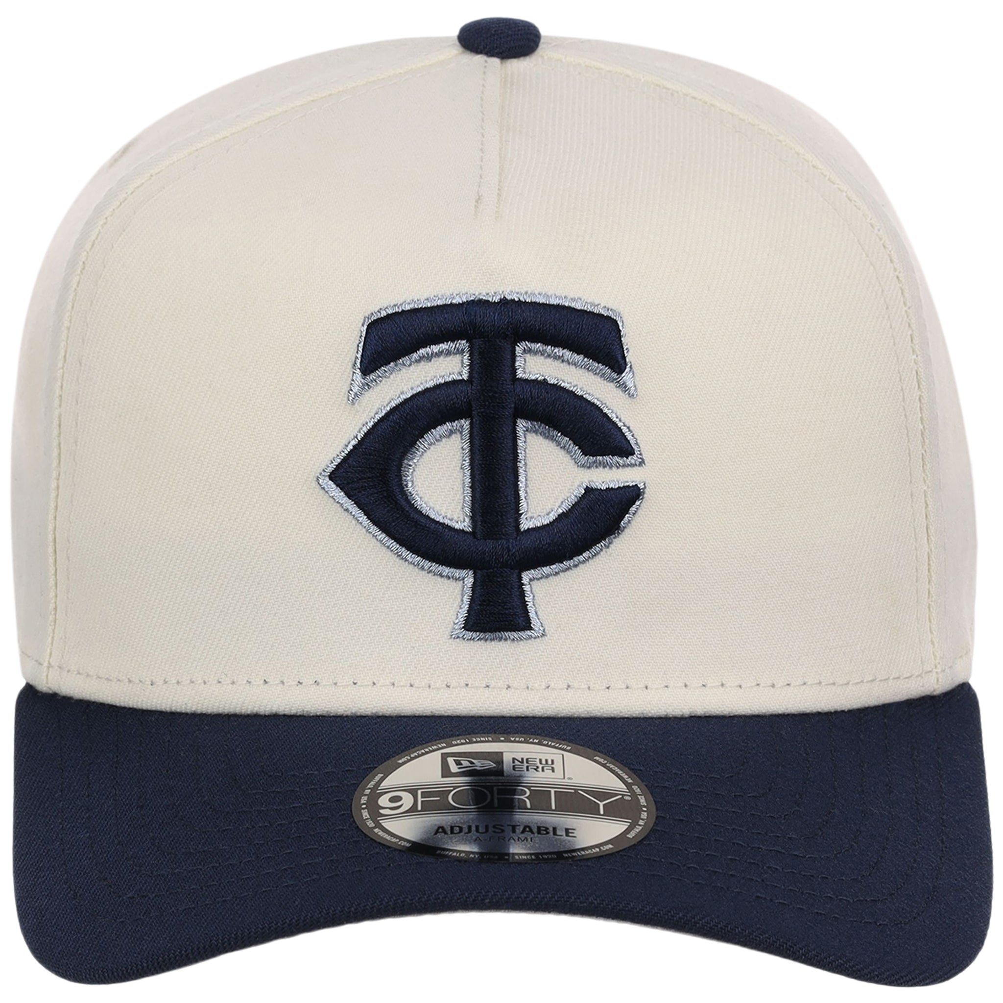 Minnesota Twins MLB Chrome x Navy FASHION CORE New Era 9FORTY A-Frame