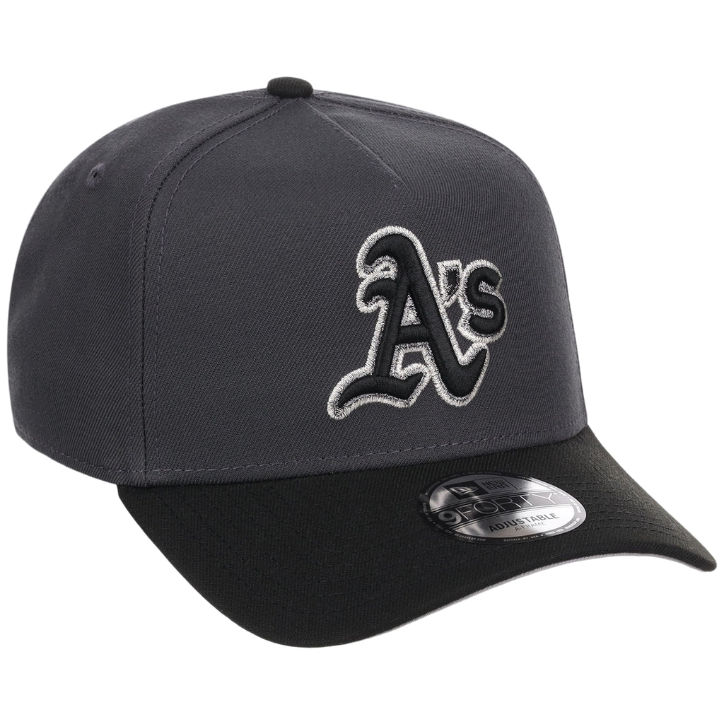 Oakland Athletics MLB Graphite x Black FASHION CORE New Era 9FORTY A-Frame