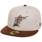 Florida Marlins MLB Auburn Cream New Era 59FIFTY