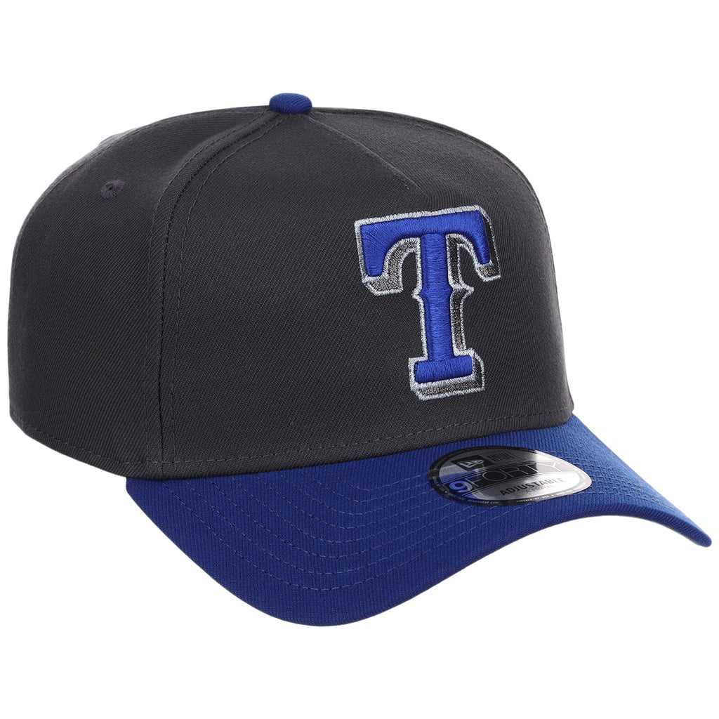 Texas Rangers MLB Graphite x Royal FASHION CORE New Era 9FORTY A-Frame