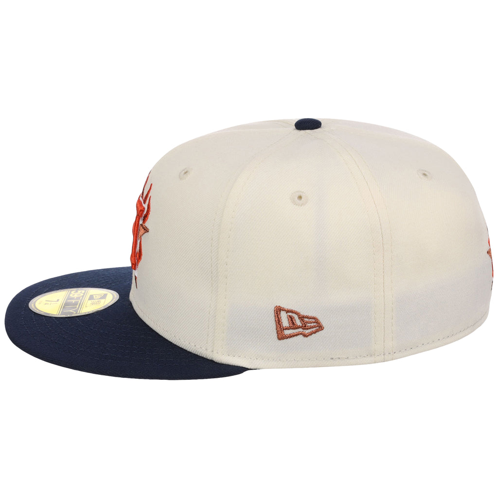 Houston Astros MLB Playing with Fire New Era 59FIFTY (Chrome/Navy)