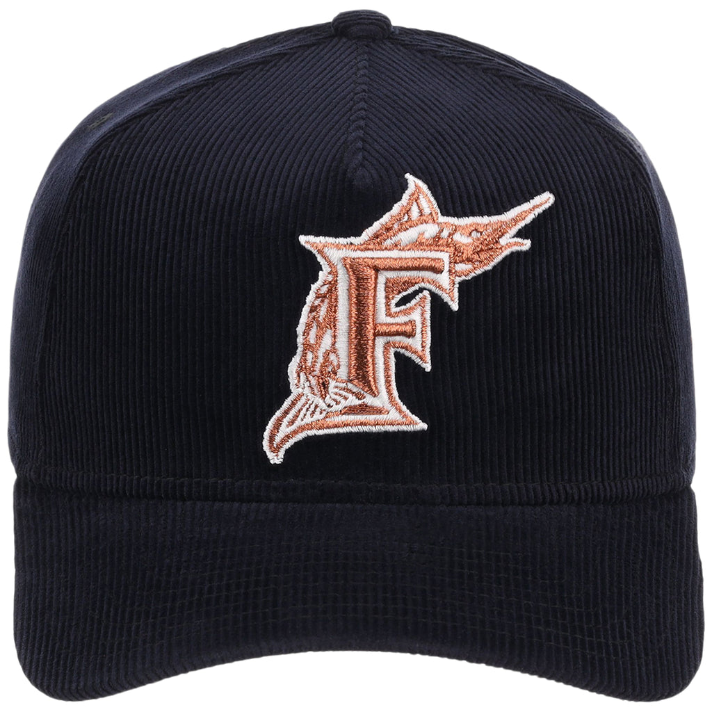 Miami Marlins MLB Navy Cord FASHION CORE New Era 9FORTY A-Frame