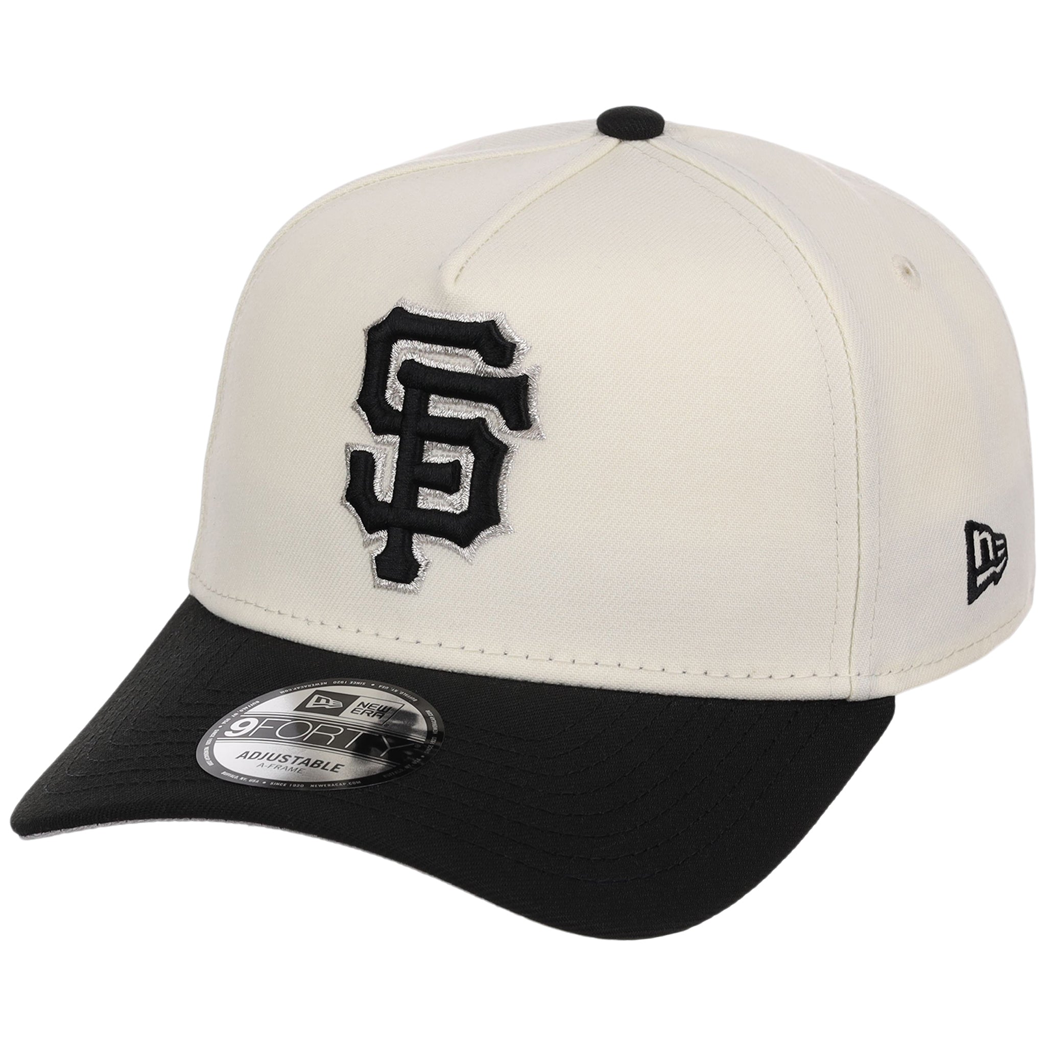 San Francisco Giants MLB Chrome x Black FASHION CORE New Era 9FORTY A-Frame