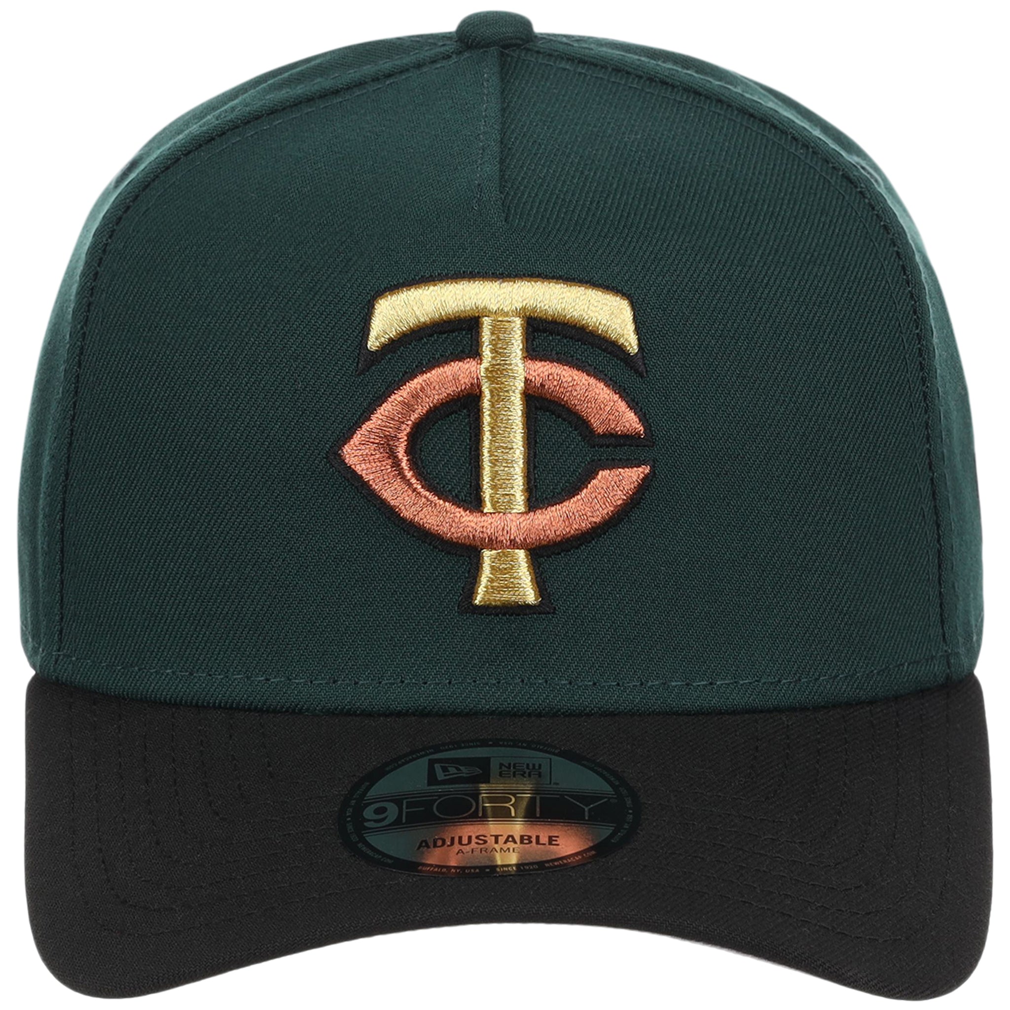 Minnesota Twins MLB Dark Green x Black FASHION CORE New Era 9FORTY A-Frame