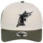 Miami Marlins MLB Chrome Olive New Era 9FORTY