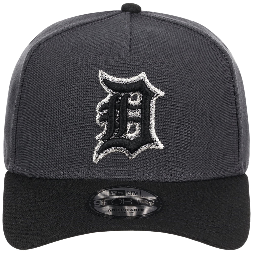 Detroit Tigers MLB Graphite x Black FASHION CORE New Era 9FORTY A-Frame