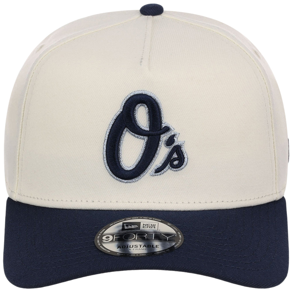 Baltimore Orioles MLB Chrome x Navy FASHION CORE New Era 9FORTY A-Frame