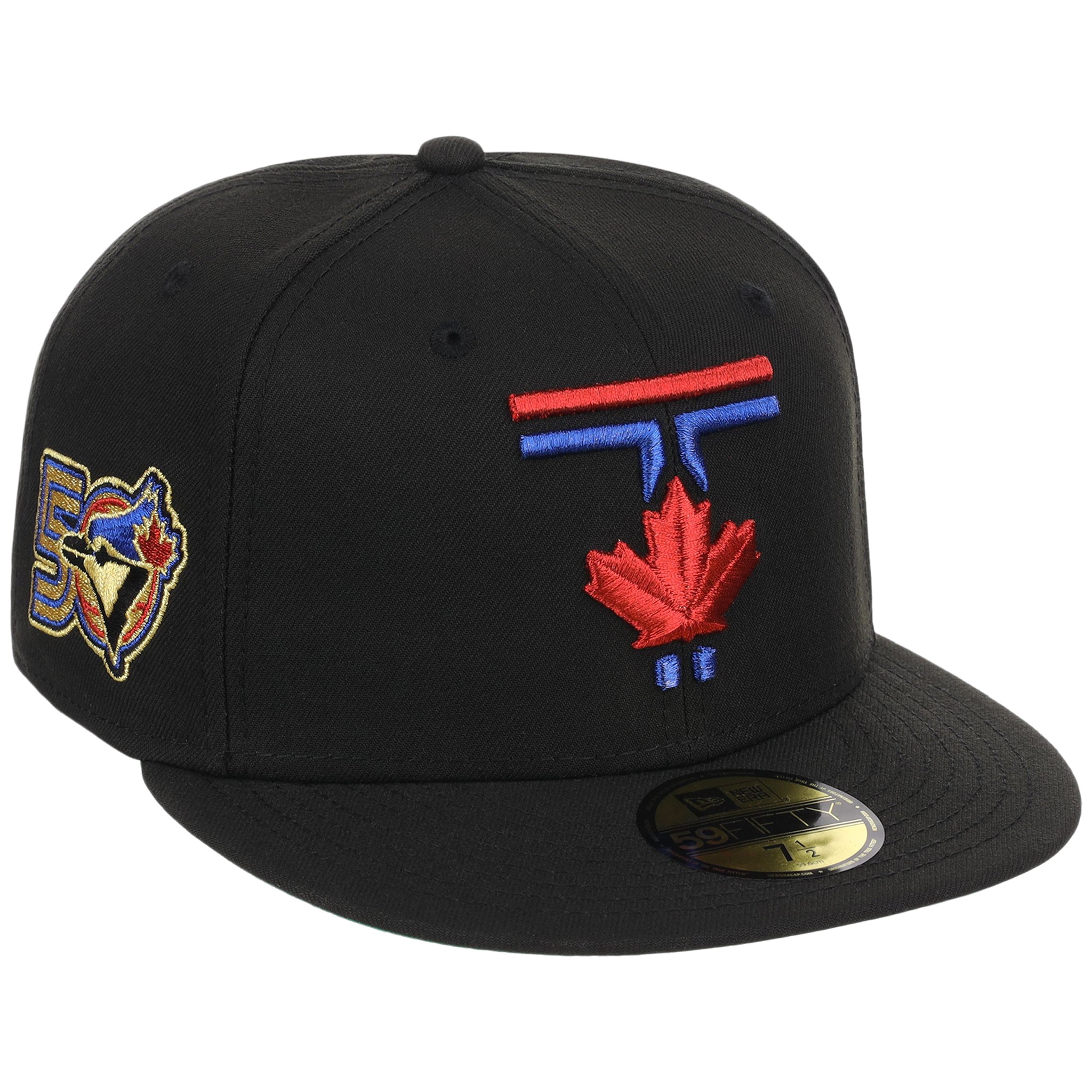 Toronto Blue Jays Toronto 50th Anniversary New Era 59FIFTY (Black/Black)