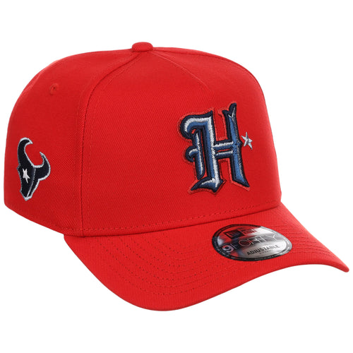 Houston Texans 'H' (Red/Red) Houston Crown the City New Era 9FORTY A-Frame