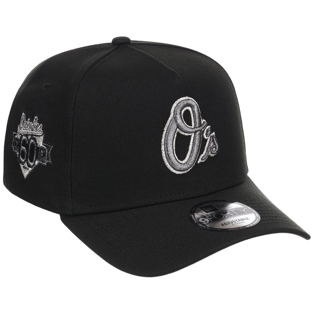Baltimore Orioles MLB Liquid Titanium New Era 9FORTY A-Frame