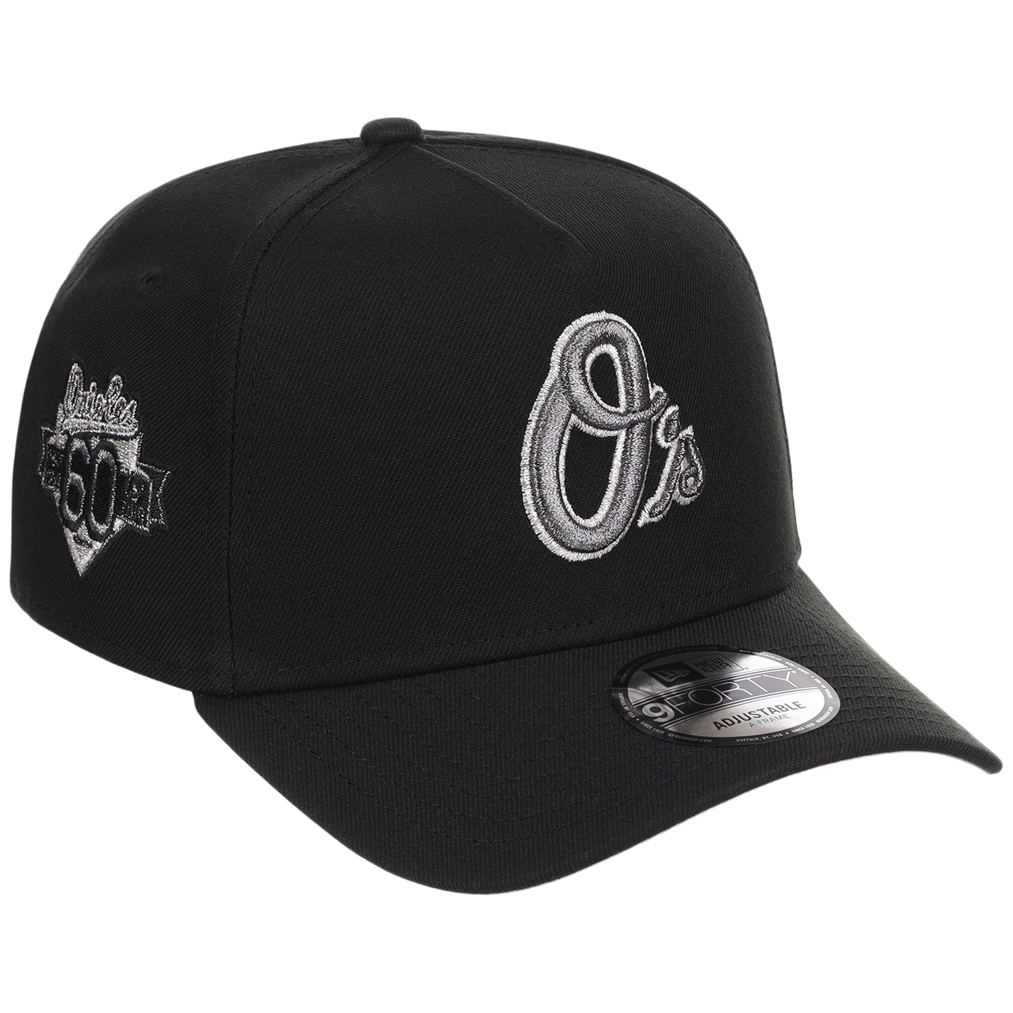 Baltimore Orioles MLB Liquid Titanium New Era 9FORTY A-Frame