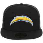 Los Angeles Chargers NFL Black Dome New Era 59FIFTY