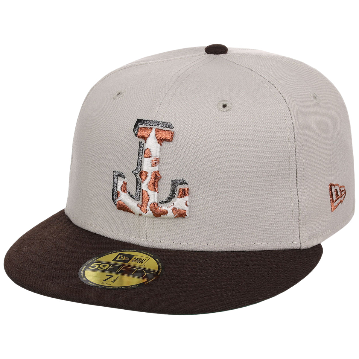 Texas Rangers Lone Star Livestock New Era 59FIFTY (Stone/Dark Brown)