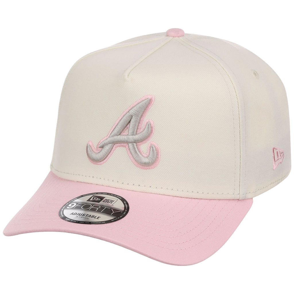 Atlanta Braves MLB Chrome x Pink FASHION CORE New Era 9FORTY A-Frame