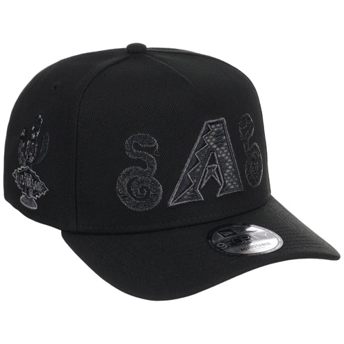 Arizona Diamondbacks Phoenix Crown the City New Era 9FORTY A-Frame (Black/Black)
