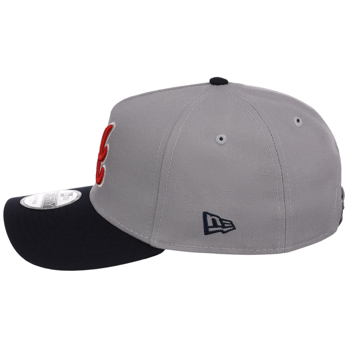 Atlanta Braves MLB Gray OTC FASHION CORE New Era 9FORTY A-Frame