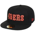 San Francisco 49Ers NFL Black Dome New Era 59FIFTY