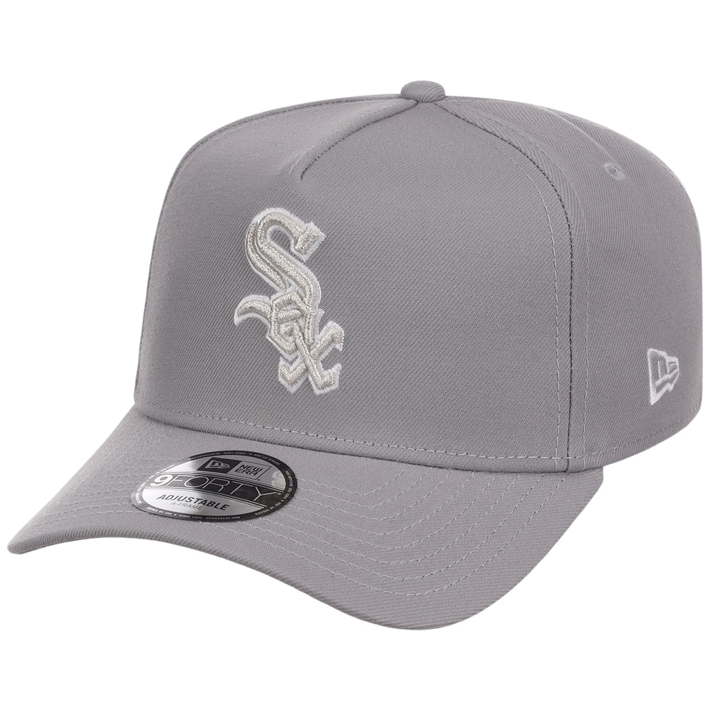 Chicago White Sox MLB Gray x White FASHION CORE New Era 9FORTY A-Frame