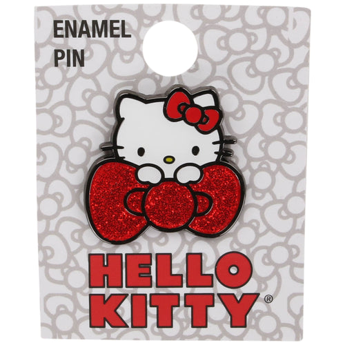 Hello Kitty Red Glitter Bow