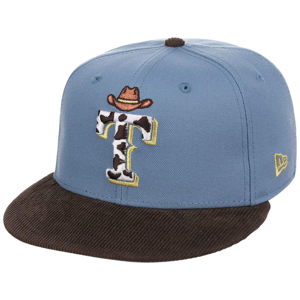 Texas Rangers Lone Star Livestock New Era 59FIFTY (Blue/Brown)