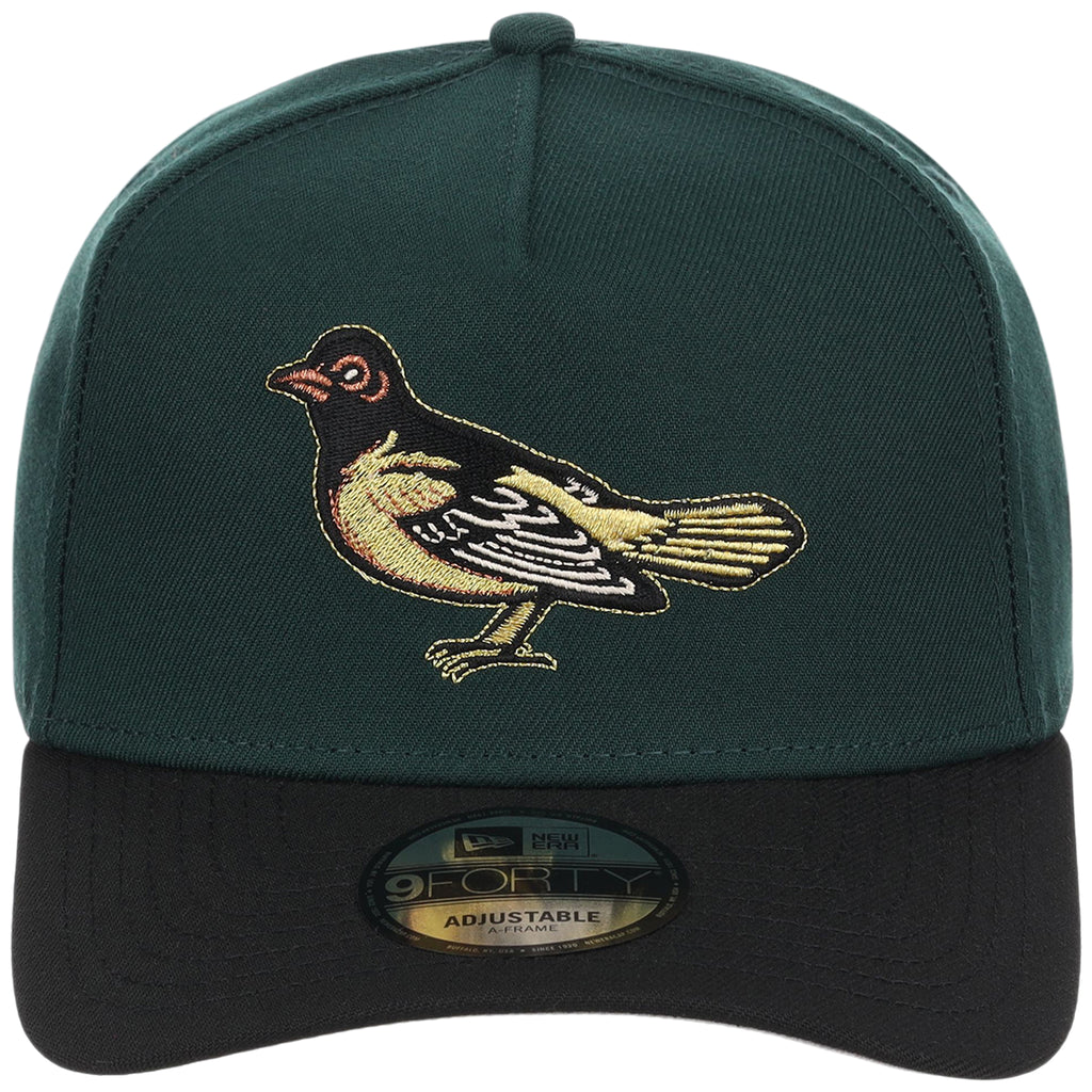 Baltimore Orioles MLB Dark Green x Black FASHION CORE New Era 9FORTY A-Frame