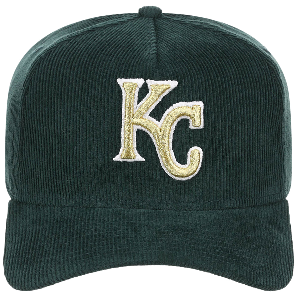 Kansas City Royals MLB Dark Green Cord FASHION CORE New Era 9FORTY A-Frame