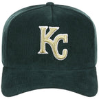 Kansas City Royals MLB Dark Green Cord FASHION CORE New Era 9FORTY A-Frame