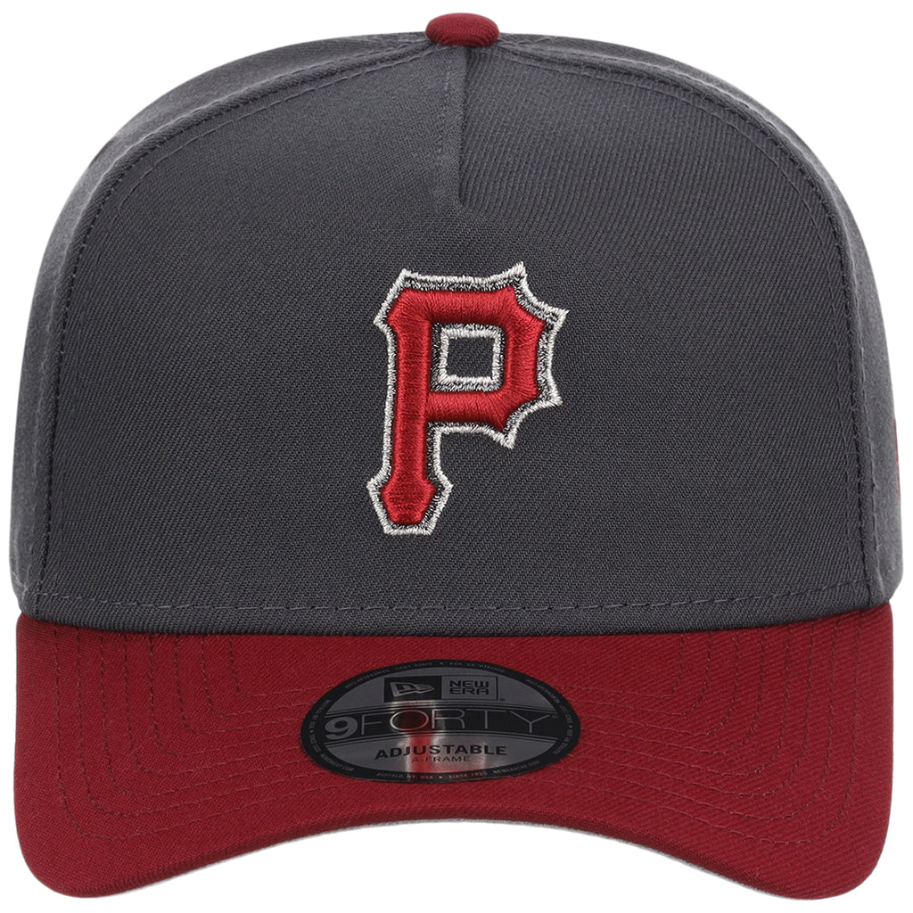 Pittsburgh Pirates MLB Graphite x Cardinal FASHION CORE New Era 9FORTY A-Frame