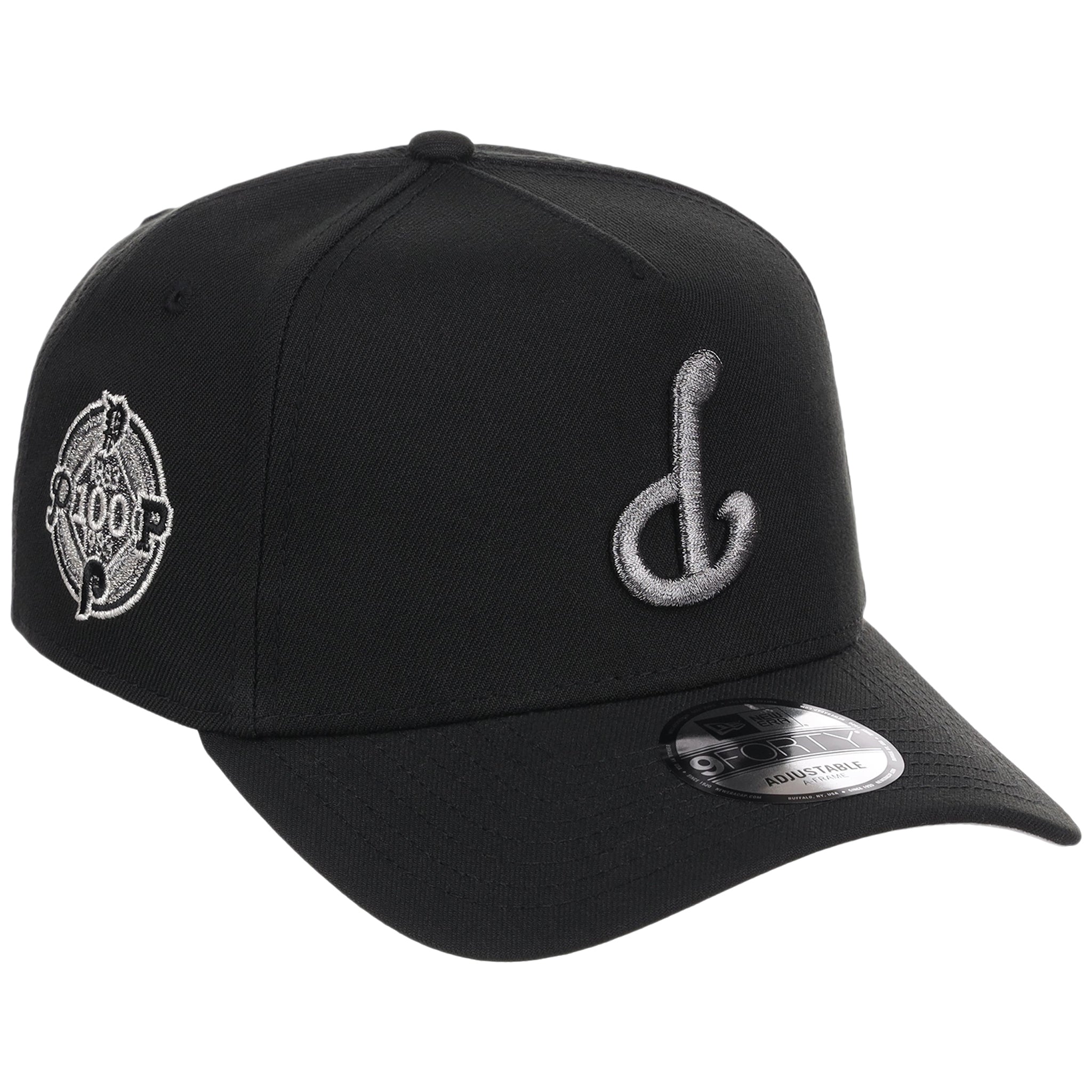 Philadelphia Phillies MLB Flipmode 2.0 Liquid Titanium New Era 9FORTY A-Frame (Black/Black/Gray)