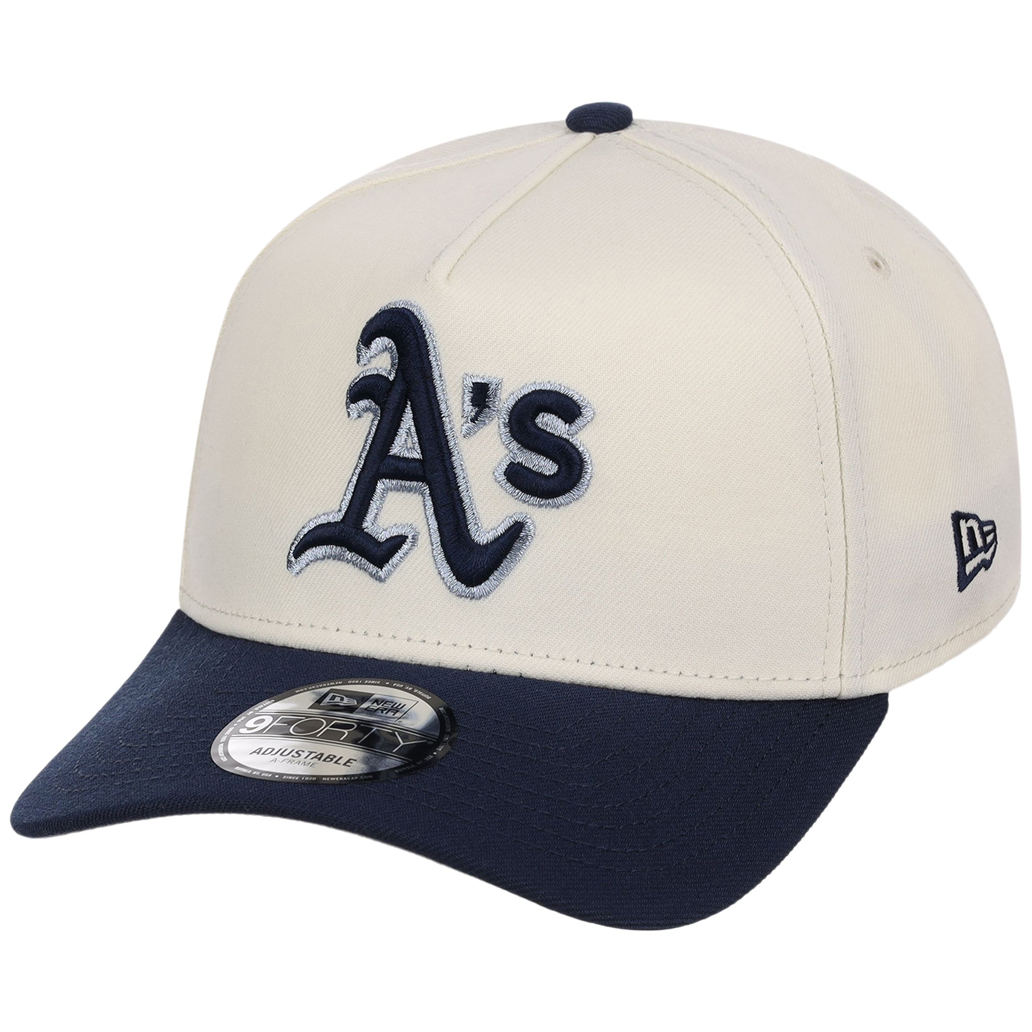 Oakland Athletics MLB Chrome x Navy FASHION CORE New Era 9FORTY A-Frame