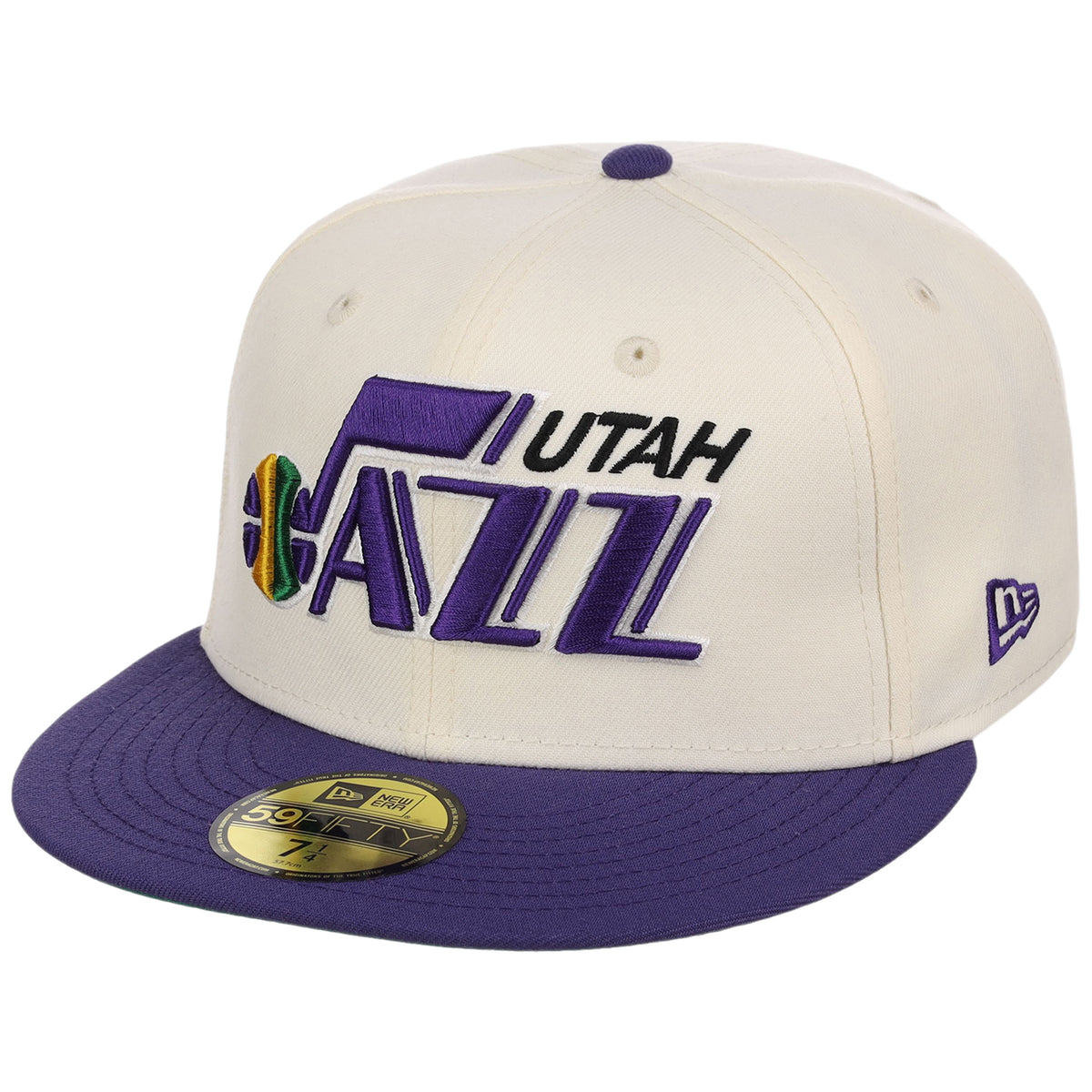 Utah Jazz NBA Chrome OTC New Era 59FIFTY (Chrome/Purple)