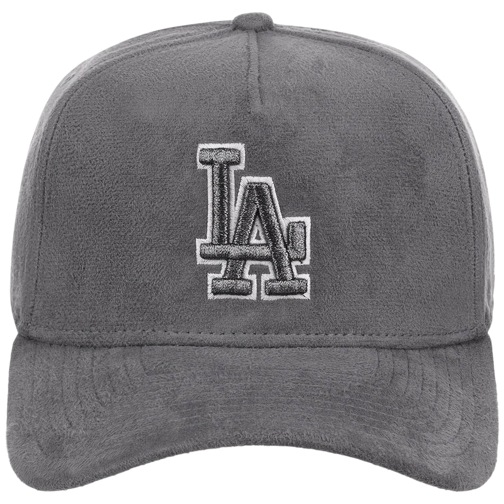Los Angeles Dodgers MLB Gray x Suede FASHION CORE New Era 9FORTY A-Frame