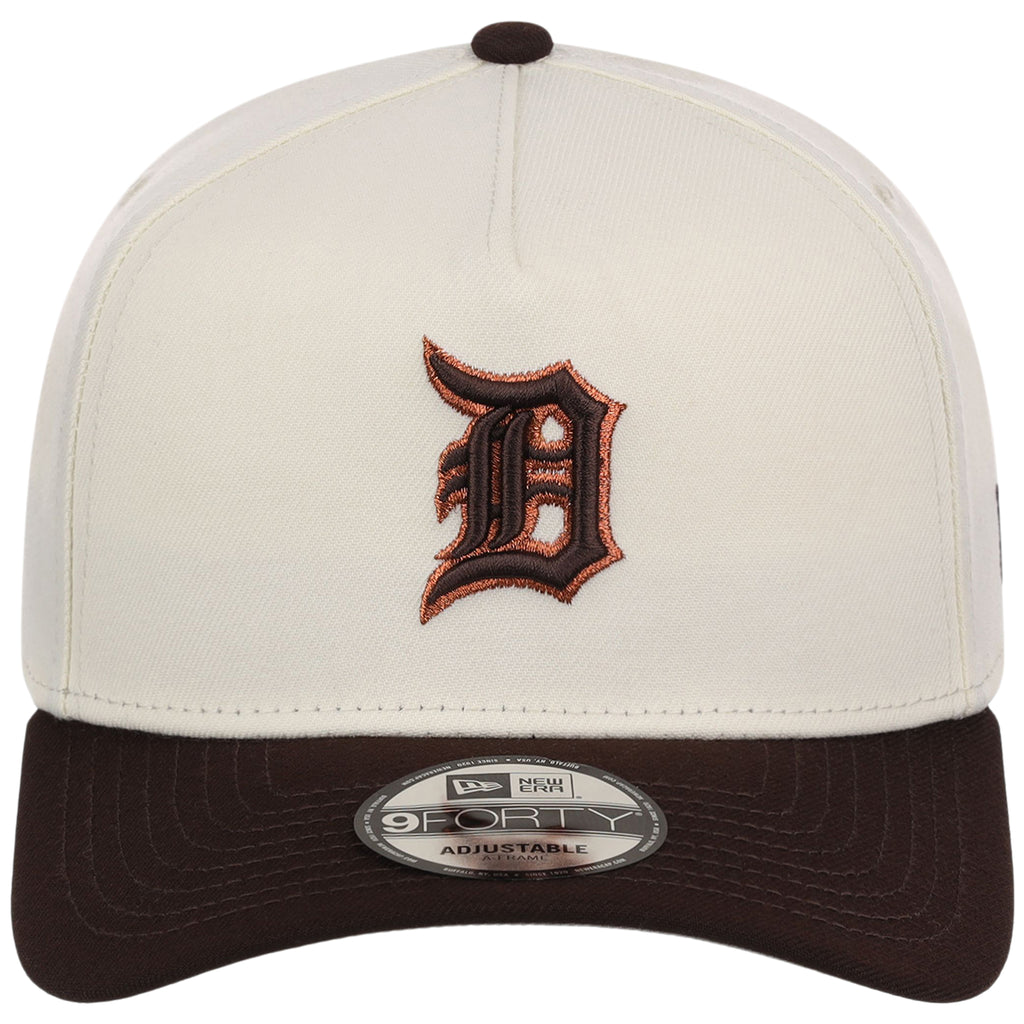 Detroit Tigers MLB Chrome x Burnt Wood FASHION CORE New Era 9FORTY A-Frame