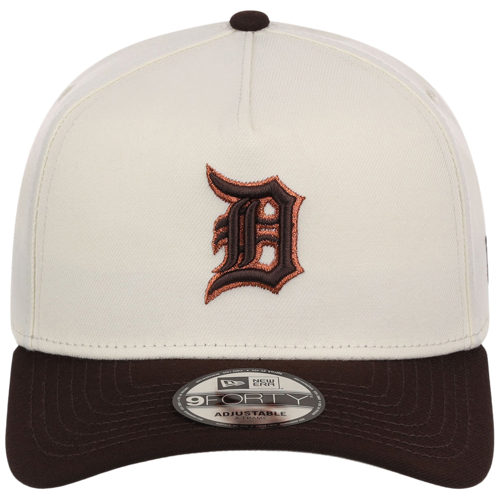 Detroit Tigers MLB Chrome x Burnt Wood FASHION CORE New Era 9FORTY A-Frame