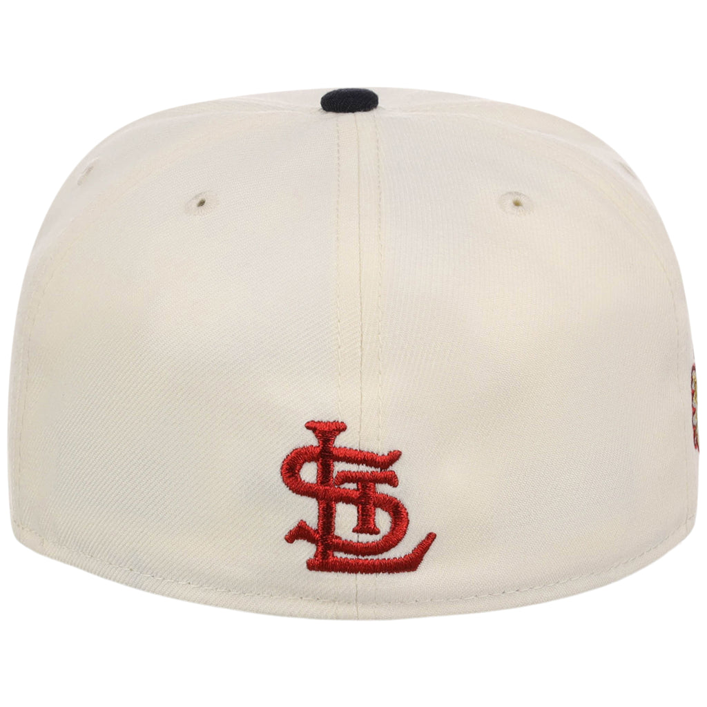 St. Louis Cardinals MLB Playing with Fire New Era 59FIFTY (Chrome/Navy)