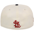 St. Louis Cardinals MLB Playing with Fire New Era 59FIFTY (Chrome/Navy)