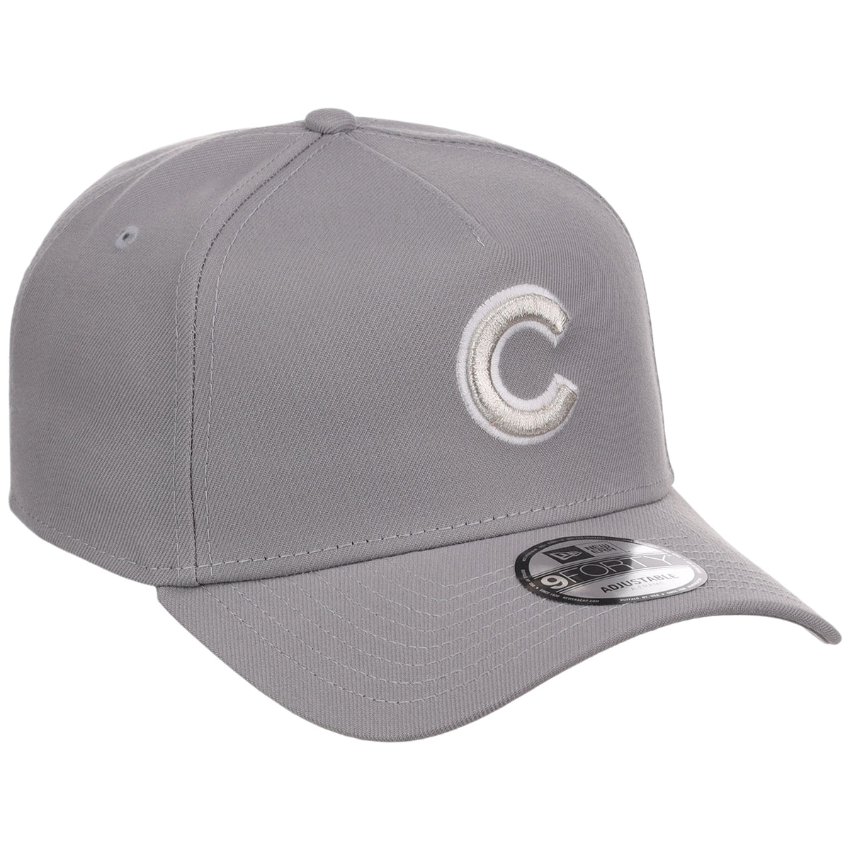 Chicago Cubs MLB Gray x White FASHION CORE New Era 9FORTY A-Frame