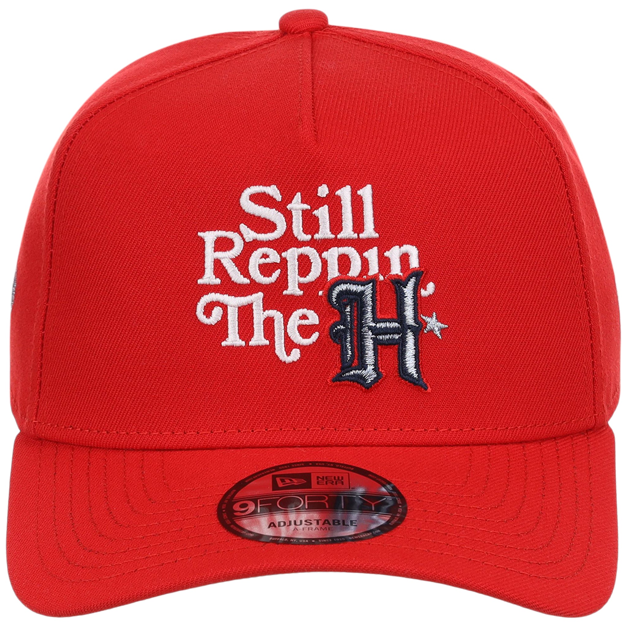 Houston Texans 'Still Reppin' (Red/Red) Houston Crown the City New Era 9FORTY A-Frame