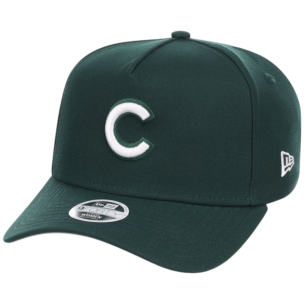 Chicago Cubs Women's New Era 9FORTY Dark Green A-Frame