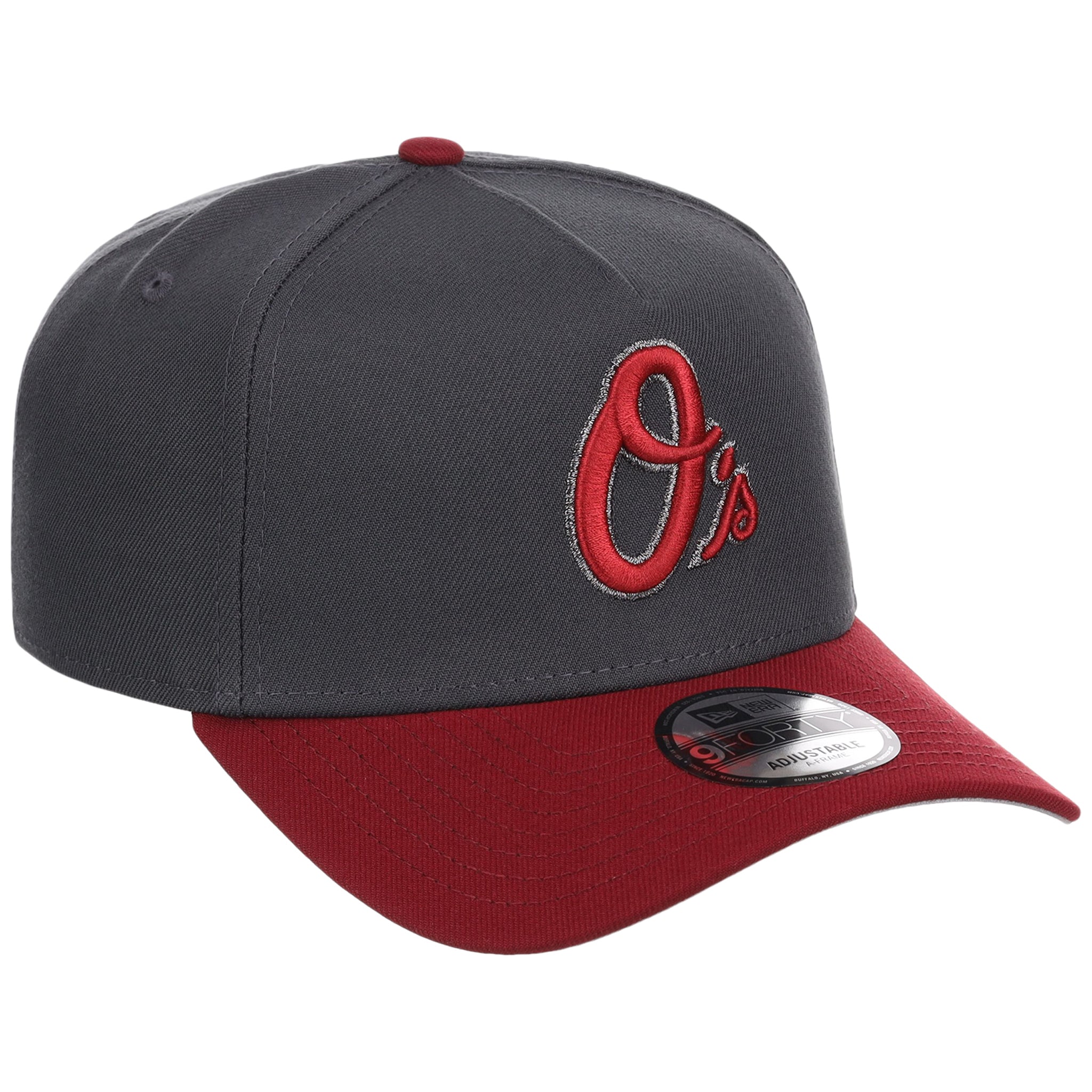 Baltimore Orioles MLB Graphite x Cardinal FASHION CORE New Era 9FORTY A-Frame