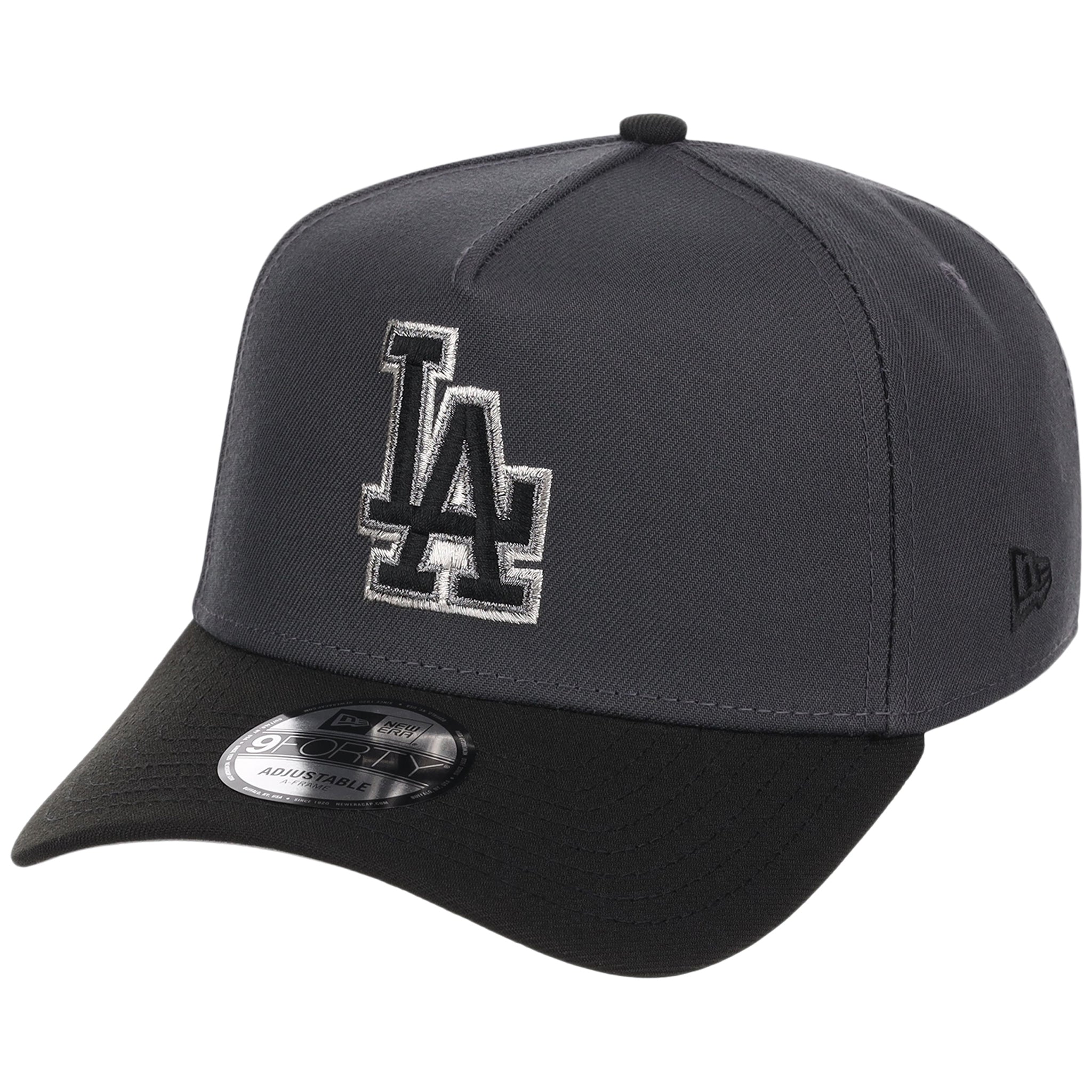 Los Angeles Dodgers MLB Graphite x Black FASHION CORE New Era 9FORTY A-Frame