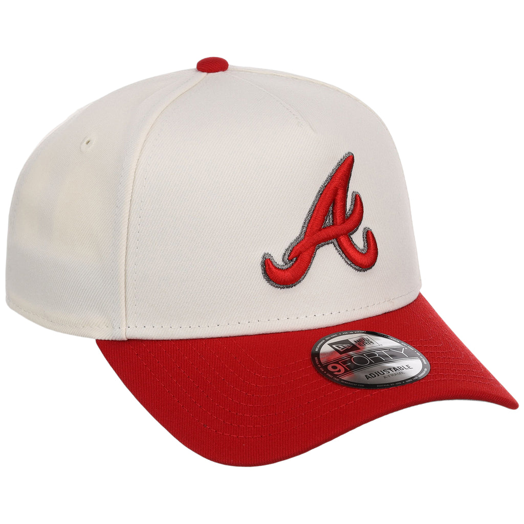 Atlanta Braves MLB Chrome x Red FASHION CORE New Era 9FORTY A-Frame