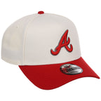 Atlanta Braves MLB Chrome x Red FASHION CORE New Era 9FORTY A-Frame