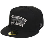 San Antonio Spurs NBA Liquid Titanium New Era 59FIFTY