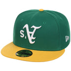 Oakland Athletics MLB Flipmode 2.0 New Era 59FIFTY (Green/Yellow/Gray)