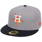 Houston Astros MLB Flipmode 2.0 New Era 59FIFTY (Gray/Navy/Gray)
