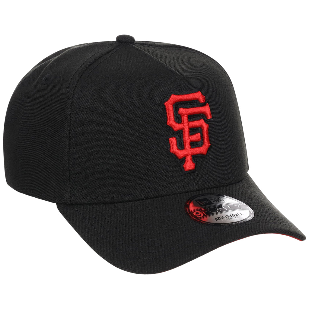 San Francisco Giants MLB Black x Red FASHION CORE New Era 9FORTY A-Frame